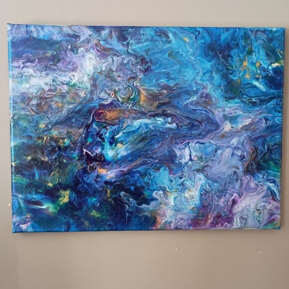 "Luminescence", ORIGINAL, Impressionist, Acrylic on Canvas 12 x 16 inches